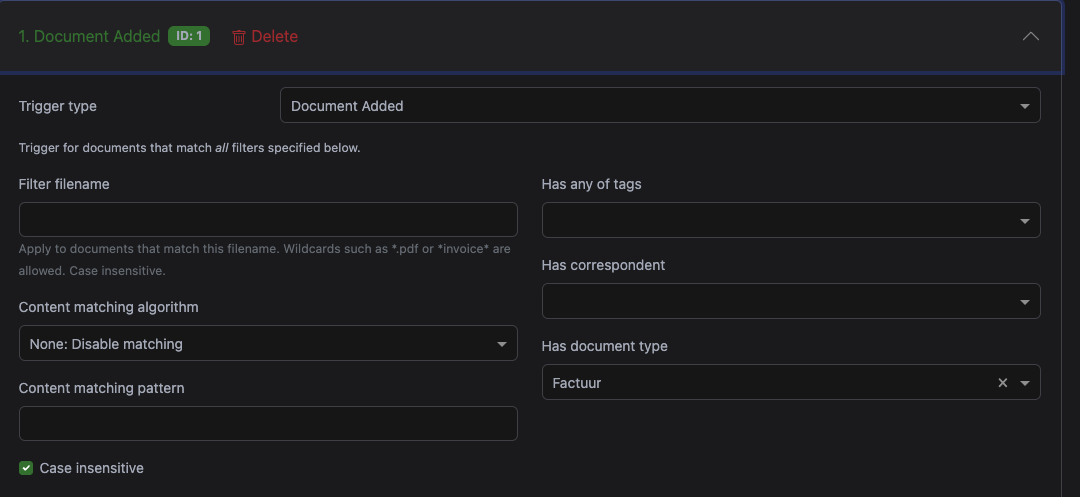Document added