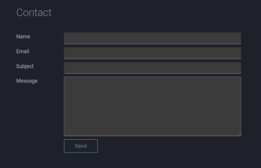 Contact form made simple